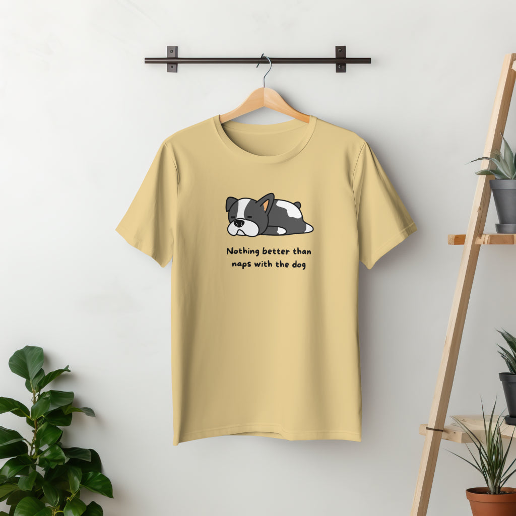 Unisex Supima Regular Fit Tshirt - Naps with the paws