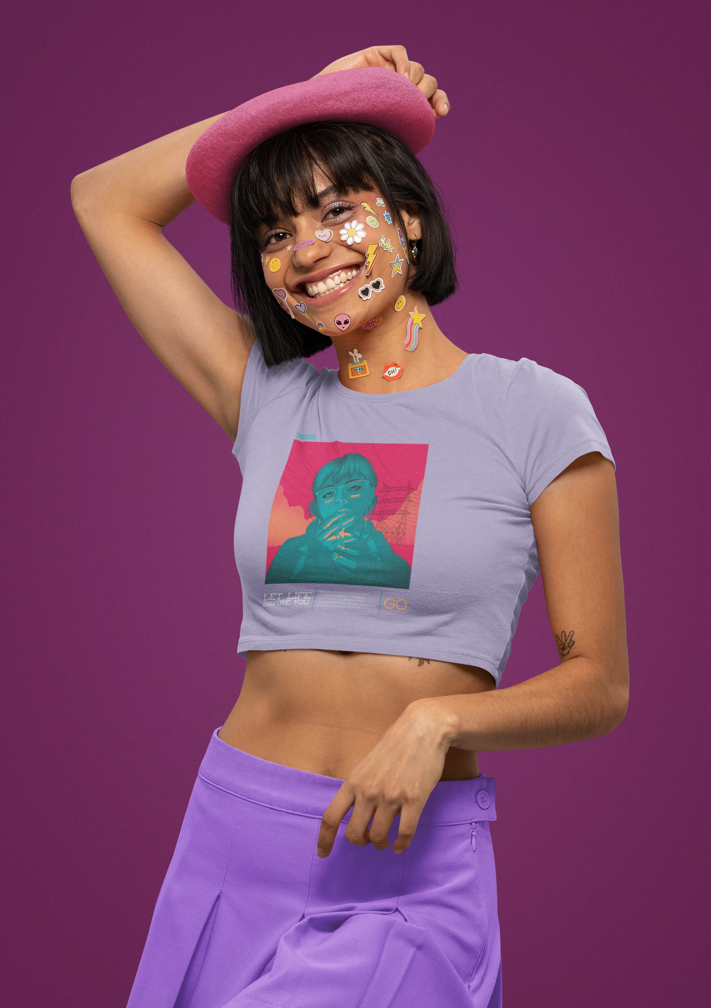 Female crop top - Let Life Inspire You