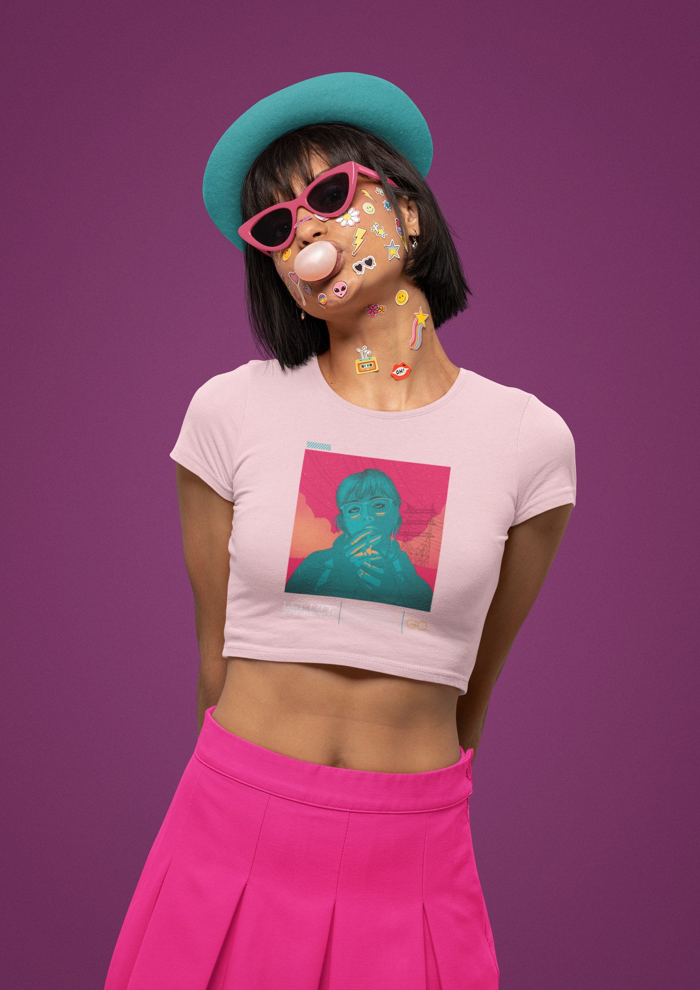 Female crop top - Let Life Inspire You